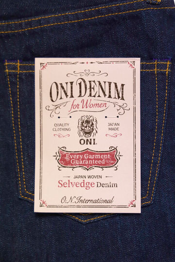 ONI-L720-12Z 12oz Selvedge Denim Wide Straight Zip-fly【WOMEN'S】,, small image number 7