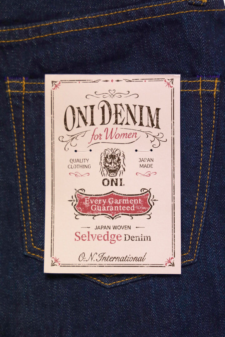 ONI-L720-12Z 12oz Selvedge Denim Wide Straight Zip-fly【WOMEN'S】,, medium image number 7