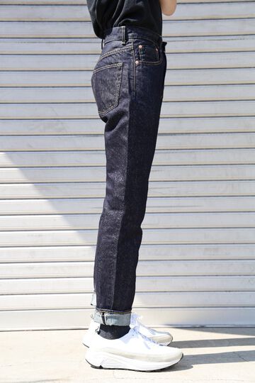 TCBDMHT01 12OZ "WASHI DENIM" HIGH RISE RELAX TAPERED TCB JEANS X DENIMIO-28-Non Wash,, small image number 1