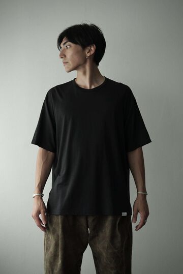 【CAPERTICA】CAP711CS26 Super140s Washable Wool Jersey / S140 Wool Tee,CHESTNUT, small image number 7