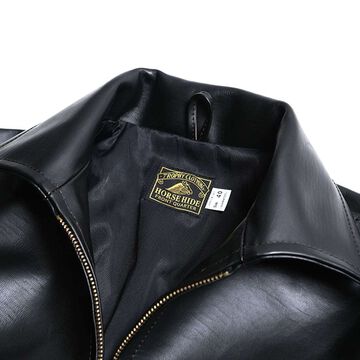 TRL-08 Humming Bird Horsehide Jacket,BLACK, small image number 4