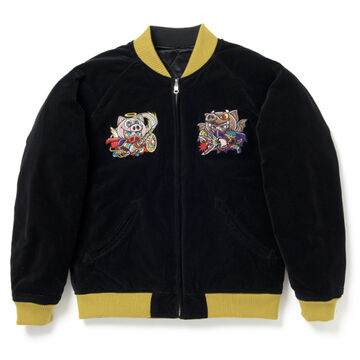 WAR-006 SHINMA TAISEN VELVETEEN SUKAJAN BLACK-38,BLACK, small image number 0