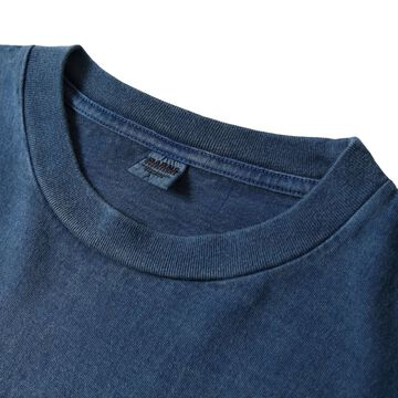 BR-25341 Pigment Dye 14/- GOAT L/S FOOTBALL T-shirt 【TRIBECA】,WHITE, small image number 4