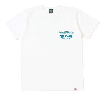 8235 US Cotton Standard Print T-shirts,WHITE, small image number 0