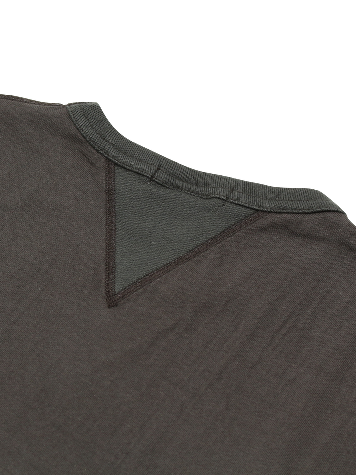 BR-8145 Vintage V Gudget Short Sleeve T-shirts (6 COLORS)-IVORY- M,IVORY, medium image number 12