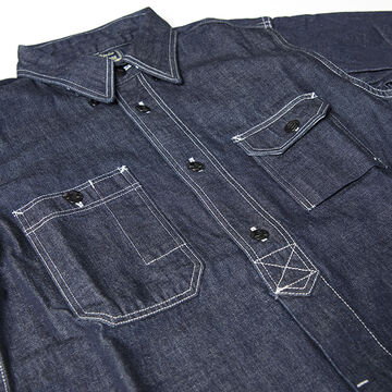 Studio D'Artisan 5333B Denim Work Shirt (One washed),, small image number 5