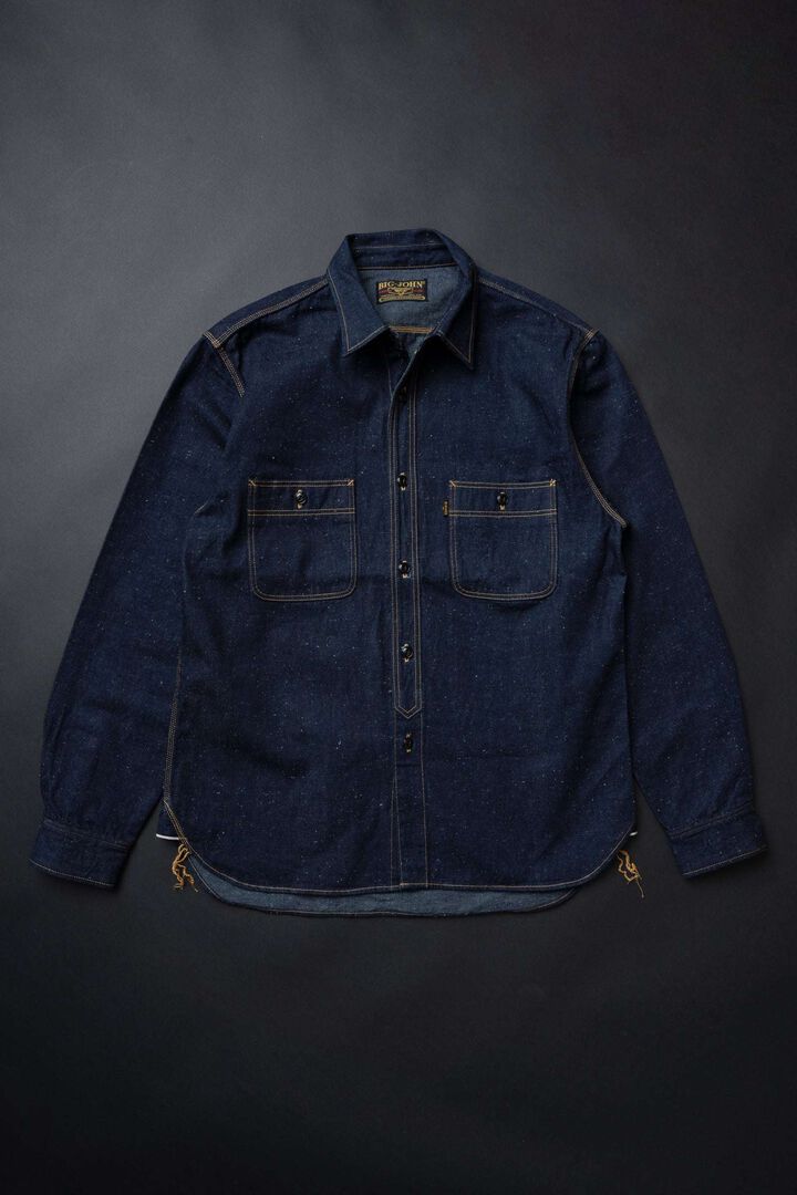 MS005E (001) 10oz SELVADGE DENIM WORK SHIRTS,, medium image number 11