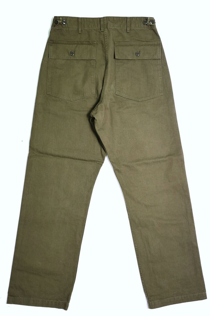 03-V5002 Herringbone Vintage Fit Fatigue Pants (76 ARMY GREEN),, medium image number 1