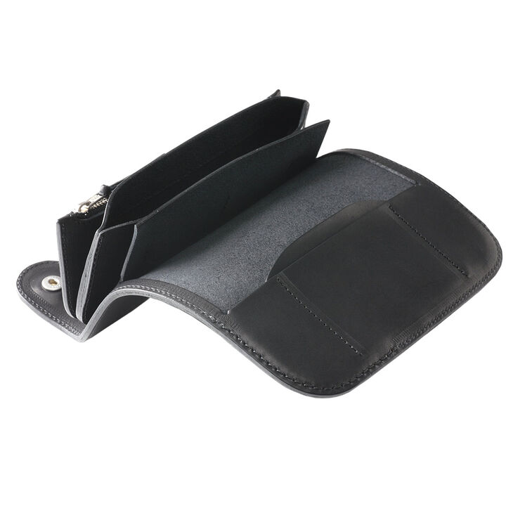 PAILOT RIVER PR-CW02-RG (REDMOON) Long Wallet PR-CW02-RG (Oil Leather Black
 Oil Leather Red Brown
 Oil Leather Dark Brown
 Saddle Leather Natural),OIL LEATHER BLACK, medium image number 12