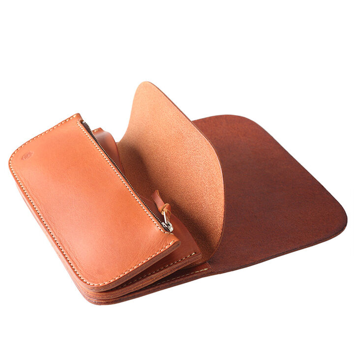 PR-KUJIRA-LW (REDMOON) Long Wallet (4 COLORS),OIL LEATHER RED BROWN, medium image number 8