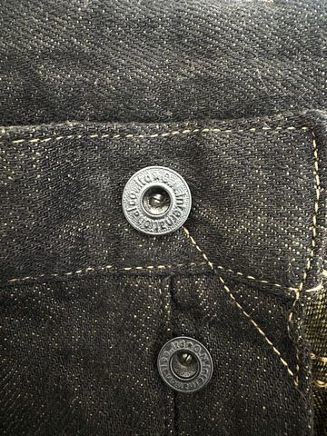 ONI246-BKOL 12.5oz Black x Olive Selvedge Denim Neat Straight,, small image number 8
