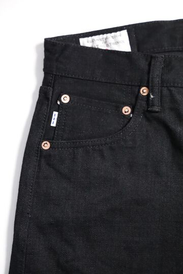 DM-009 Studio D'Artisan x Denimio Collab Black Denim Relax Tapered-One Wash-30,, small image number 11