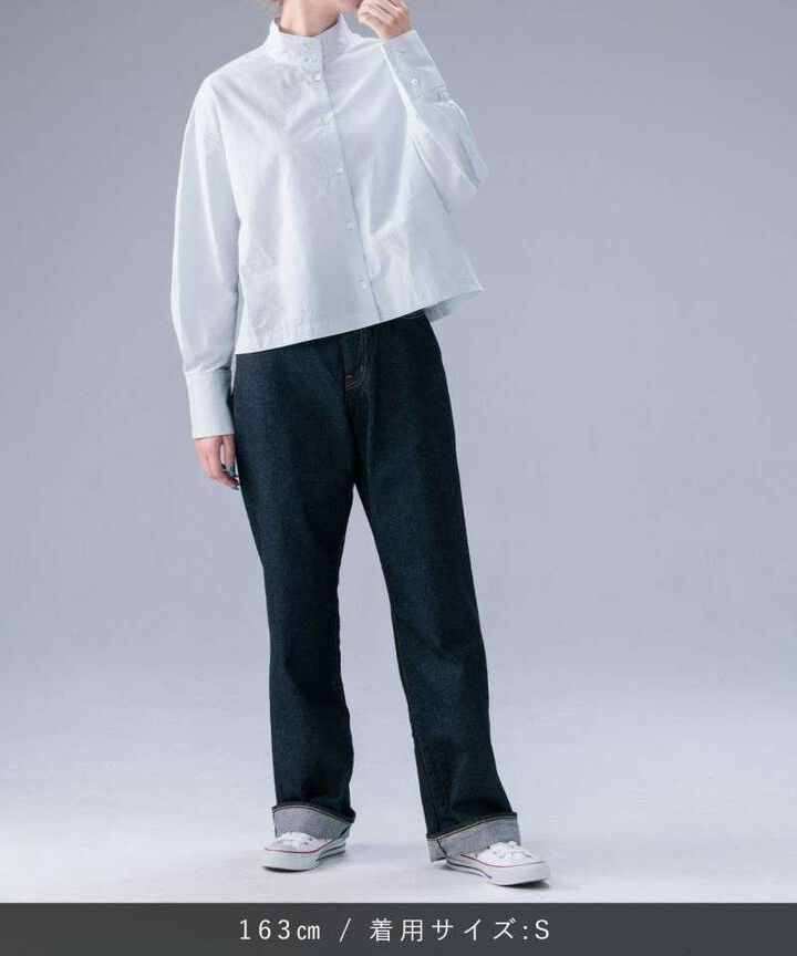 STJE1103 12OZ STRAIGHT JEANS【WOMEN'S】,INDIGO, medium image number 5