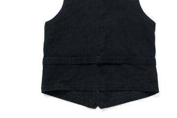 4573 Kyoto Black Dyed Sashiko Vest -46,, small image number 4