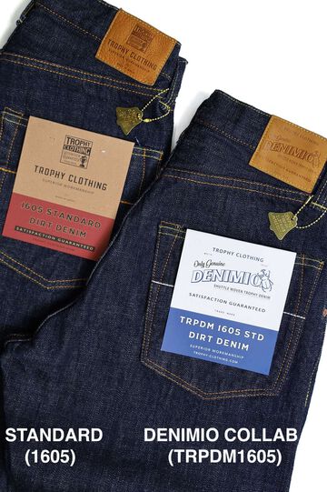 TRPDM1605 14.5oz TROPHY CLOTHING × Denimio COLLAB DIRT DENIM REGULAR STRAIGHT,, small image number 16