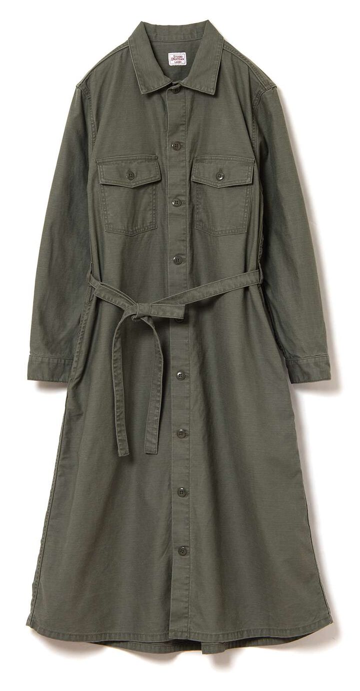 SDL-5028 Military Shirt Dress,, medium