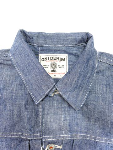 ONI02516P-SHVCH 13oz Super Heavy Chambray TypeⅡJacket With Warm Pocket,, small image number 2