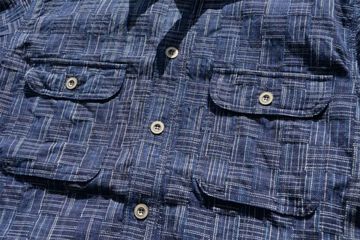 SSS21IK PURE INDIGO ICHIMATSU WORK SHIRT-INDIGO KOUSHI-XS,INDIGO KOUSHI, small image number 15